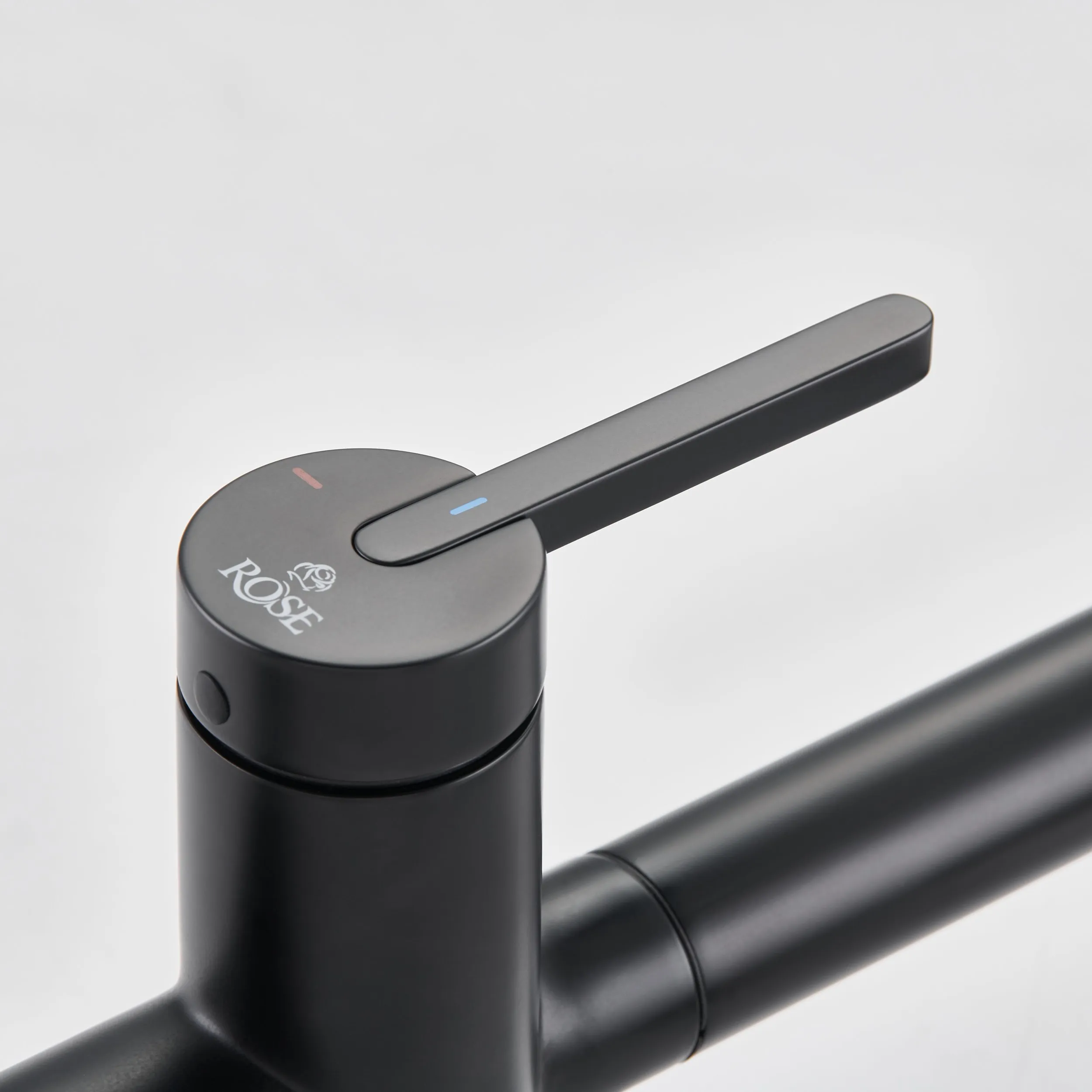 Смеситель для кухни с подключением фильтра для воды Rose R458H, черный