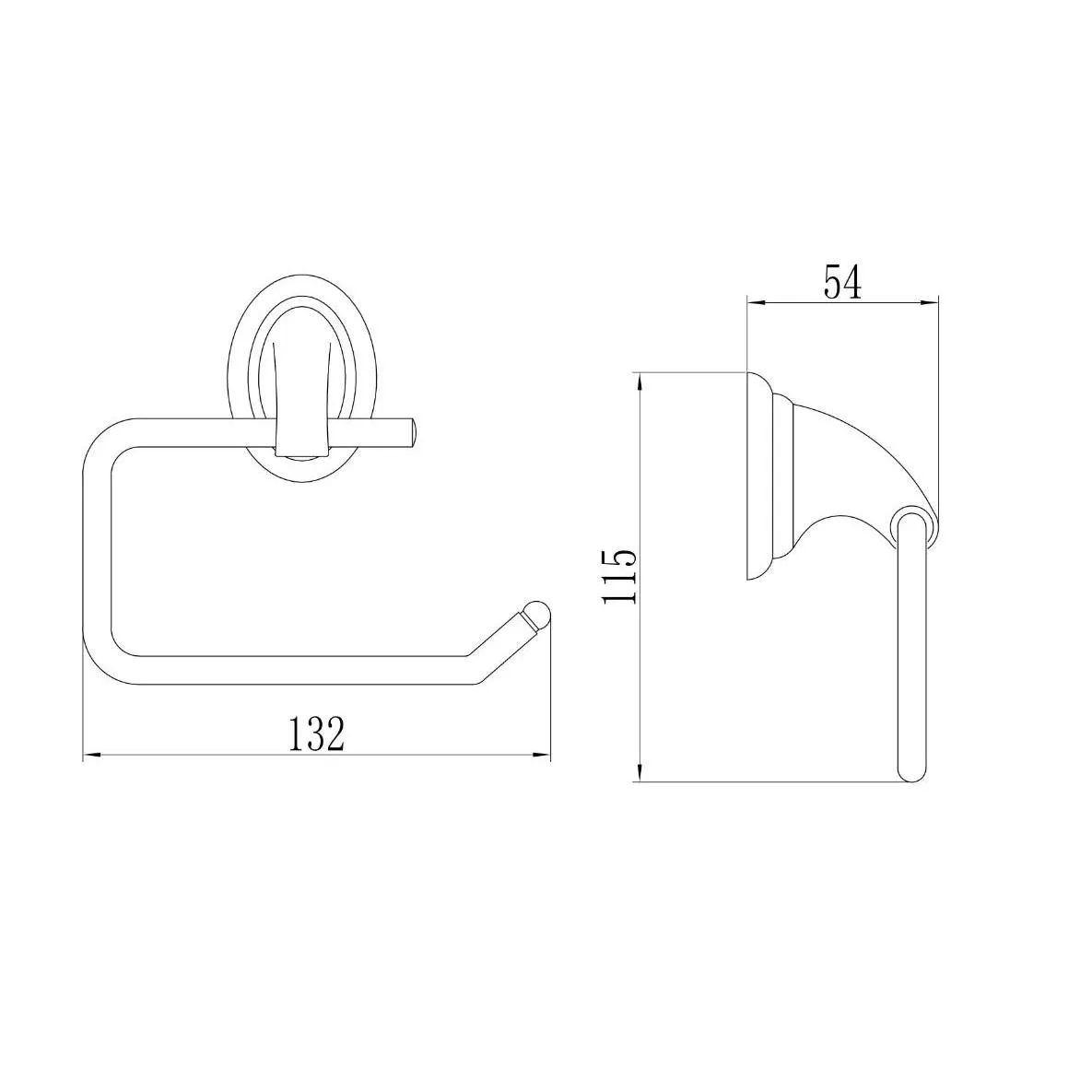 Держатель для туалетной бумаги D-Lin D241310, хром