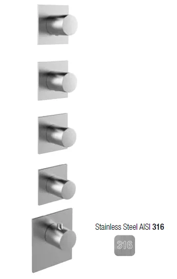 Смеситель для душа Almar 316 Stainless Steel, на 4 потребителя, Stainless Steel AISI 316 (E180084.316)