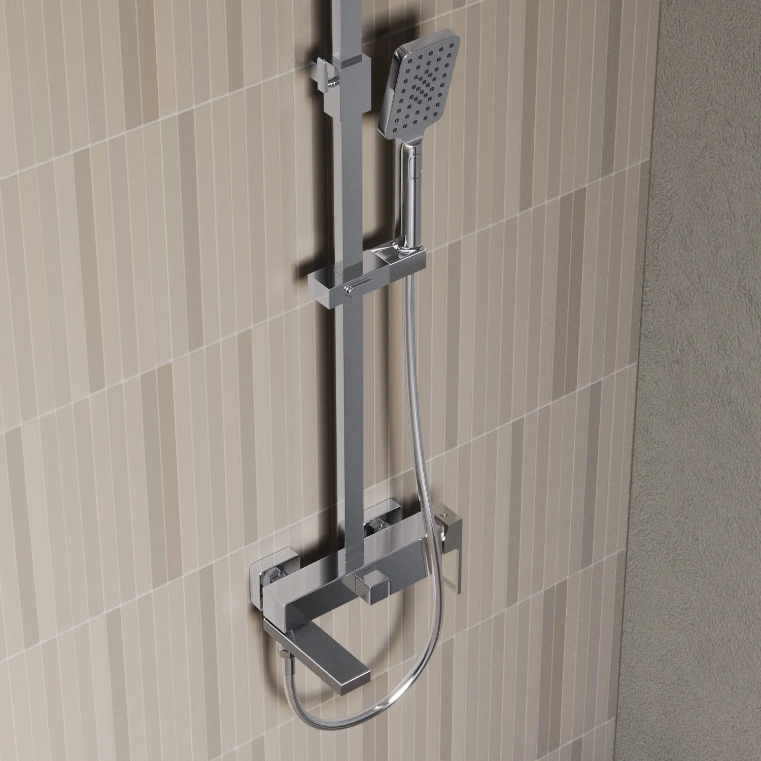 Душевая стойка BelBagno Luce, хром (LUC-VSCM-CRM)
