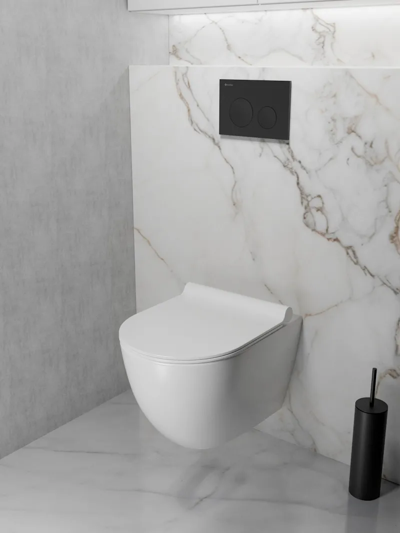 Клавиша смыва Knotlor BIS104BL, черный