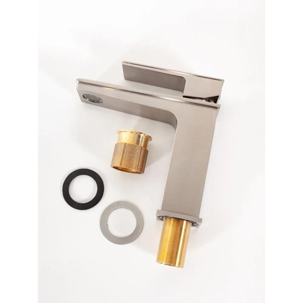 Смеситель для раковины Hansberge H1070NK, никель