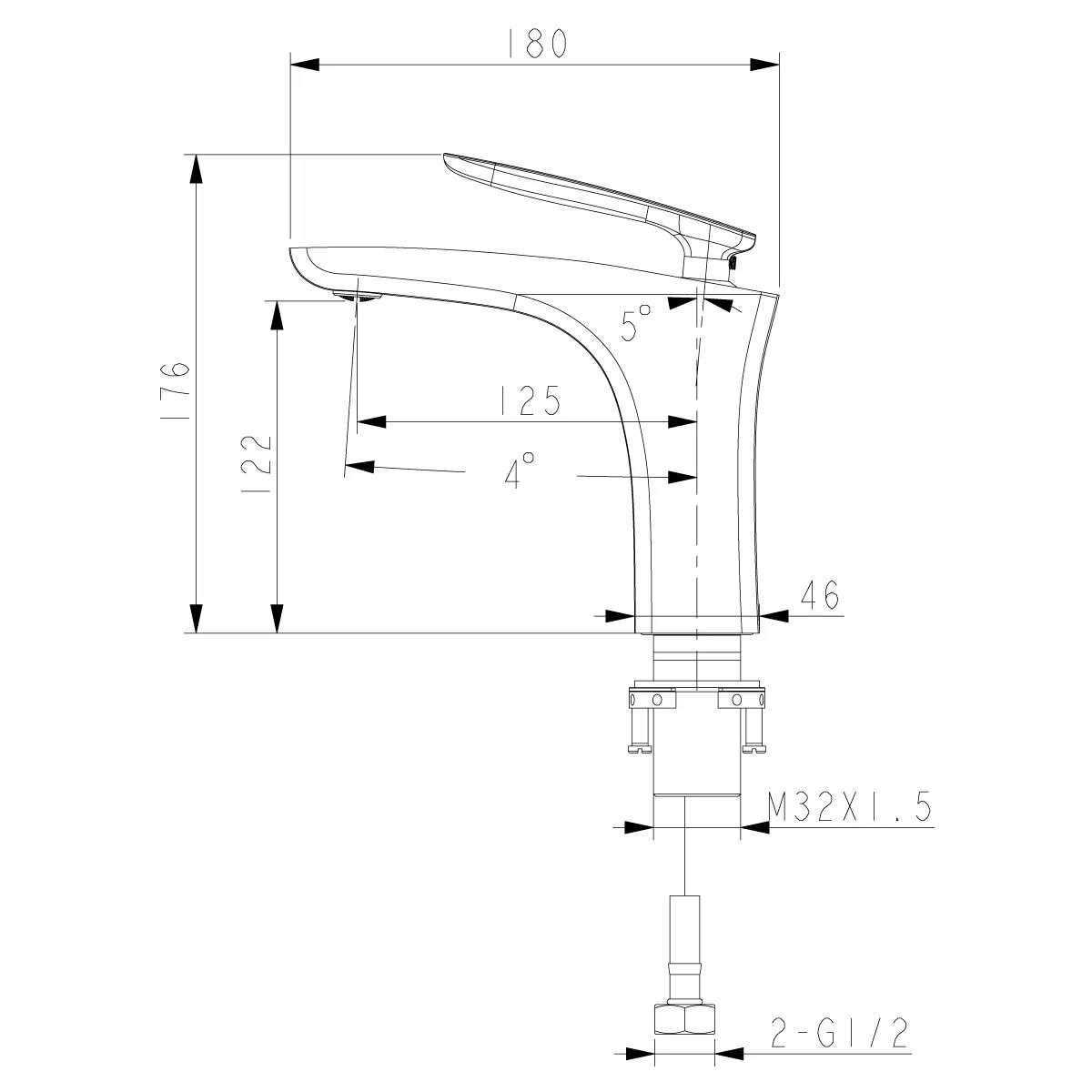 Смеситель для раковины Lemark Bellario (LM6806C)