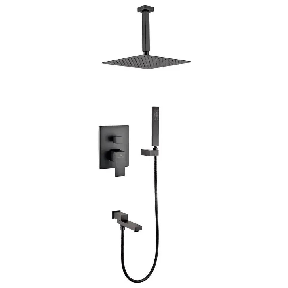 Душевая система встраиваемая Grocenberg GB5089BL-2, черный