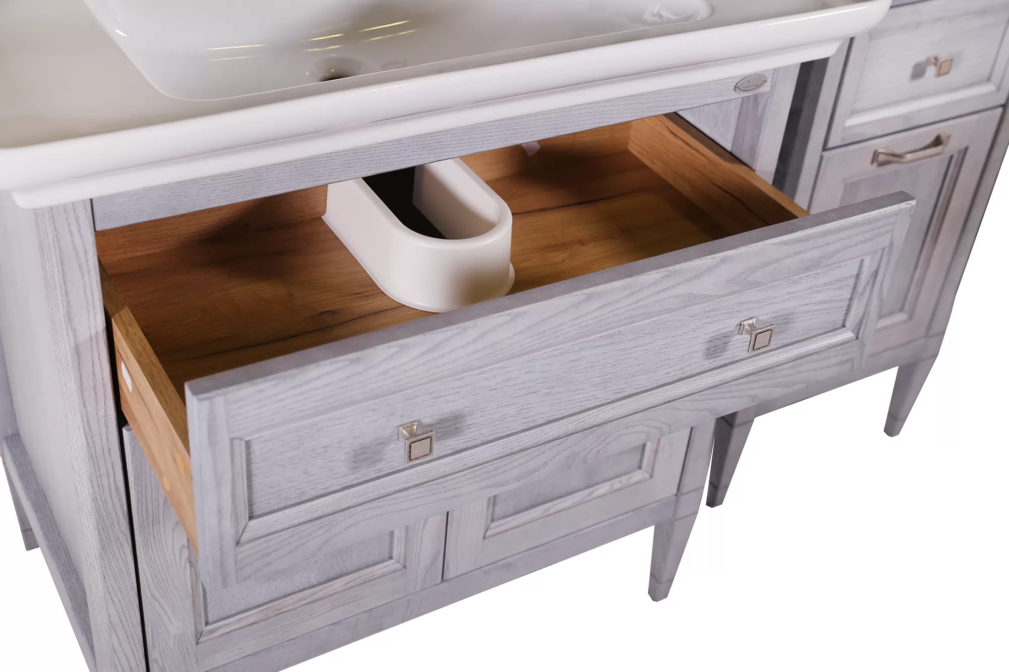 Тумба ASB-Woodline Гранда 85 Grigio под умывальник Дуглас 85 (11487/2)