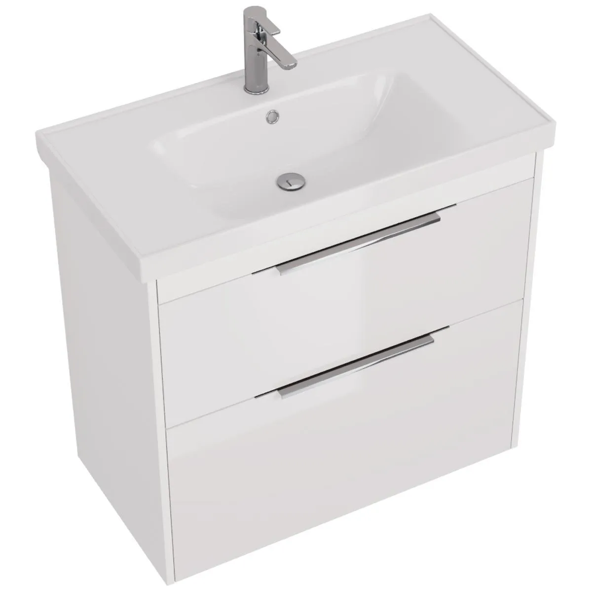 Тумба под раковину подвесная/напольная Dreja Prime 90 см, белый