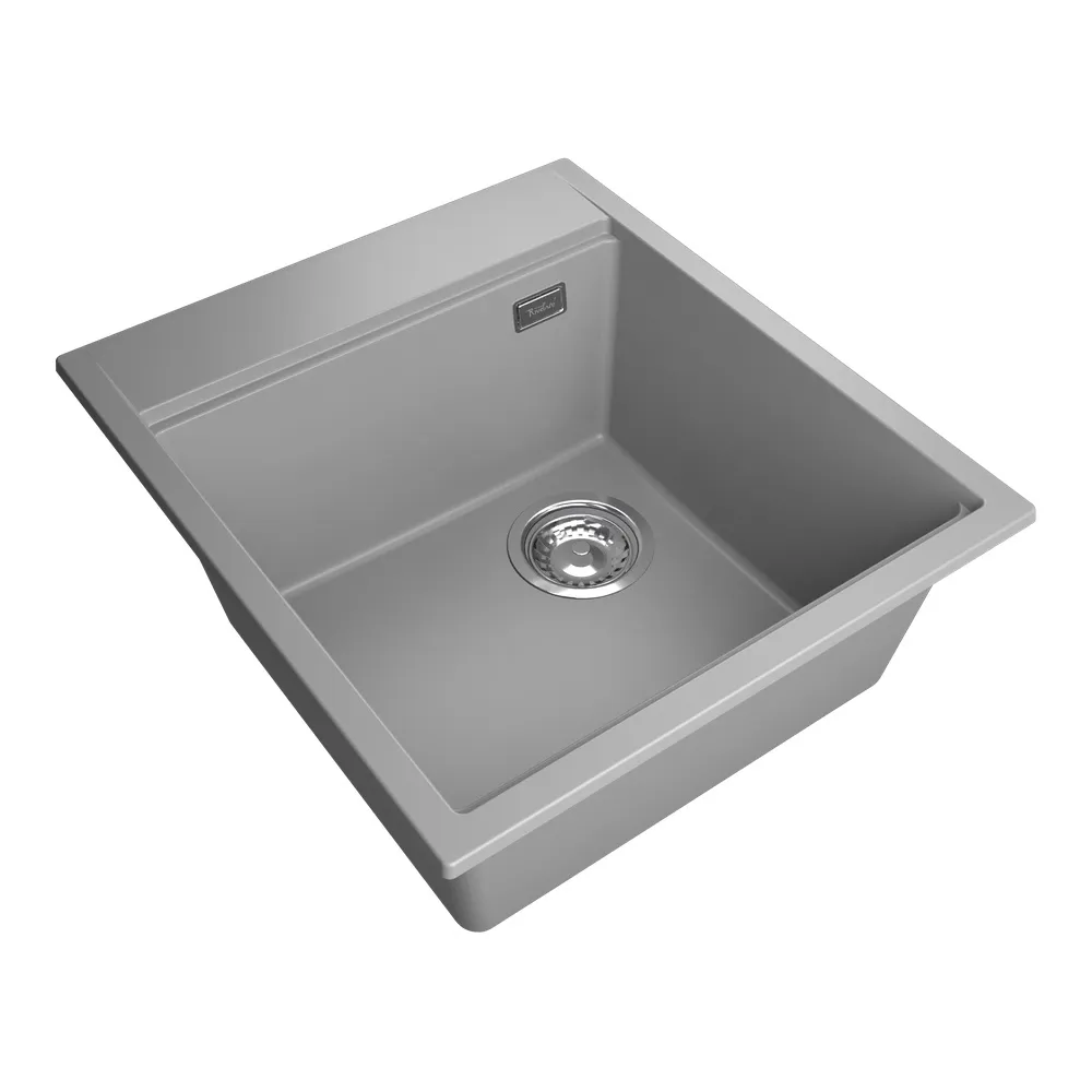 Кухонная мойка Rivelato TESORO TR-455-R, серый металлик