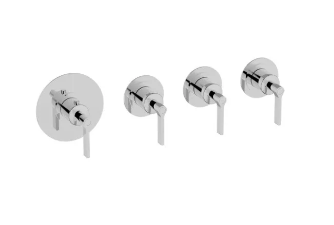 Смеситель для душа Cisal Grace, на 3 потребителя, хром (GL00R30021)