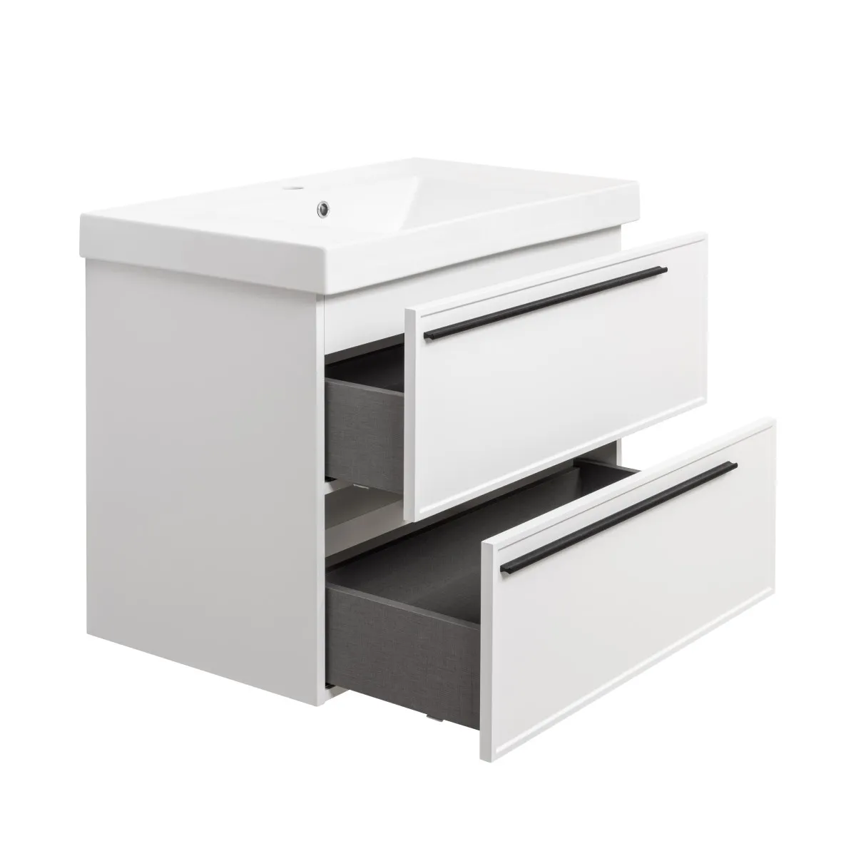 Тумба под раковину подвесная La Fenice Elba TWIN FNC-01-ELB-B-80-2, белая