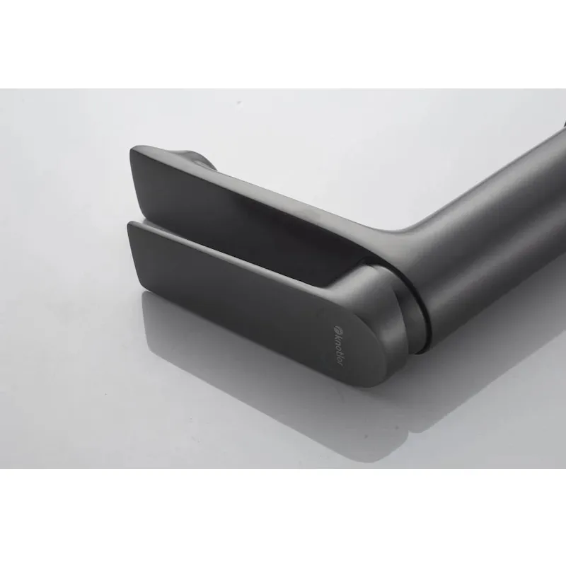 Cмеситель для раковины Knotlor KN-60/GM, оружейная сталь