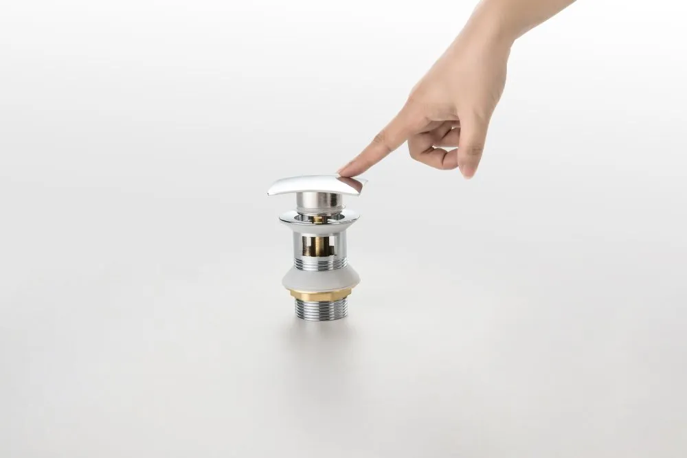 AQ6004CR сливной набор для раковины Push-open с переливом, крышка квадратная