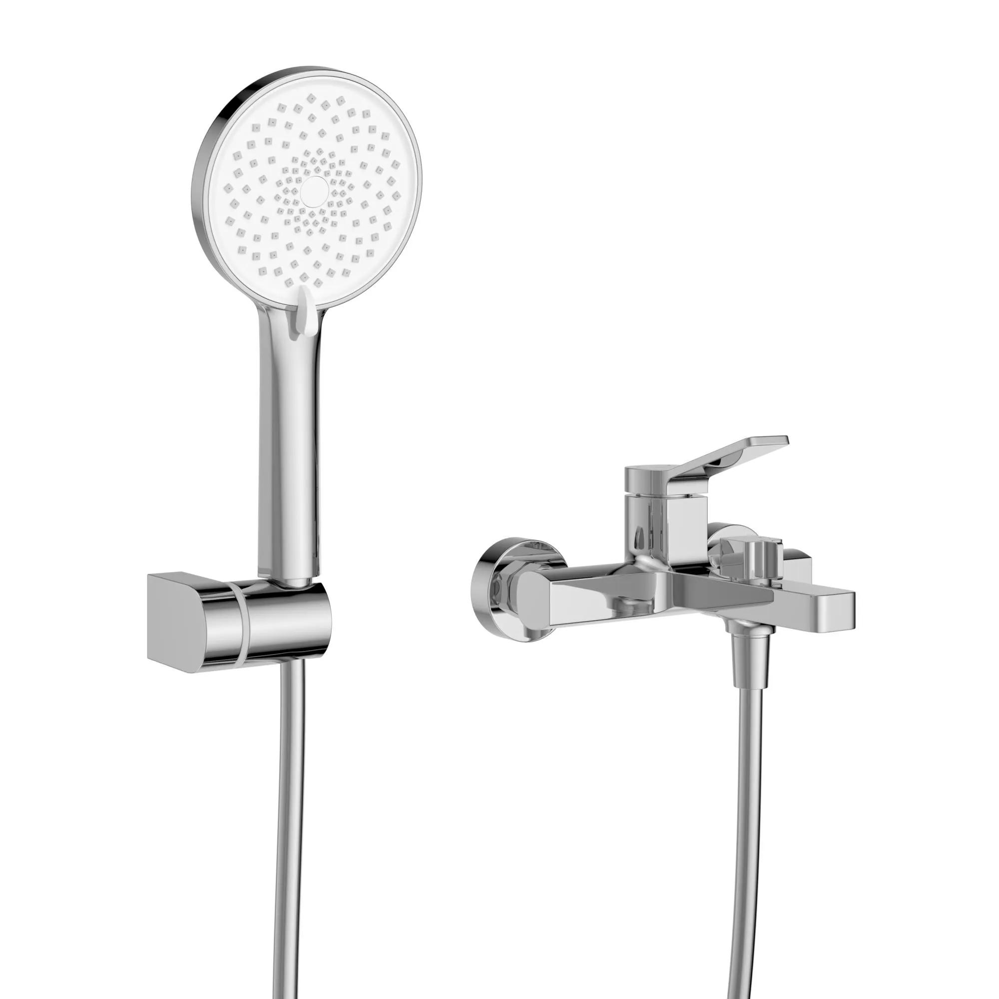 Смеситель для ванны и душа BelBagno Albano, хром (ALBANO-VASM-CRM)