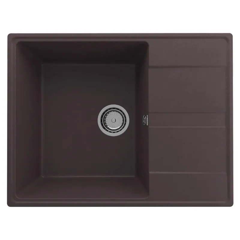 Кухонная мойка Ulgran Quartz Prima 650-06, трюфель