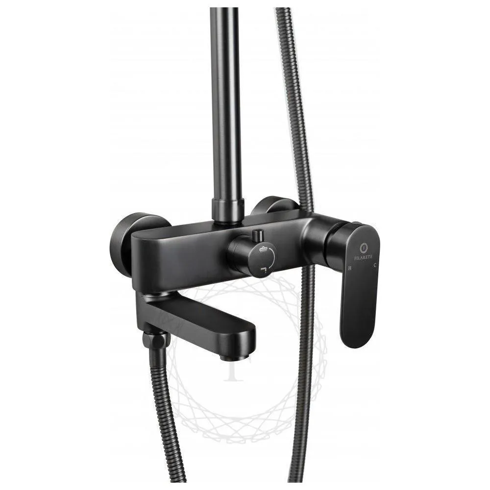 Душевая система FILARETE Retta FL2030BG, графит