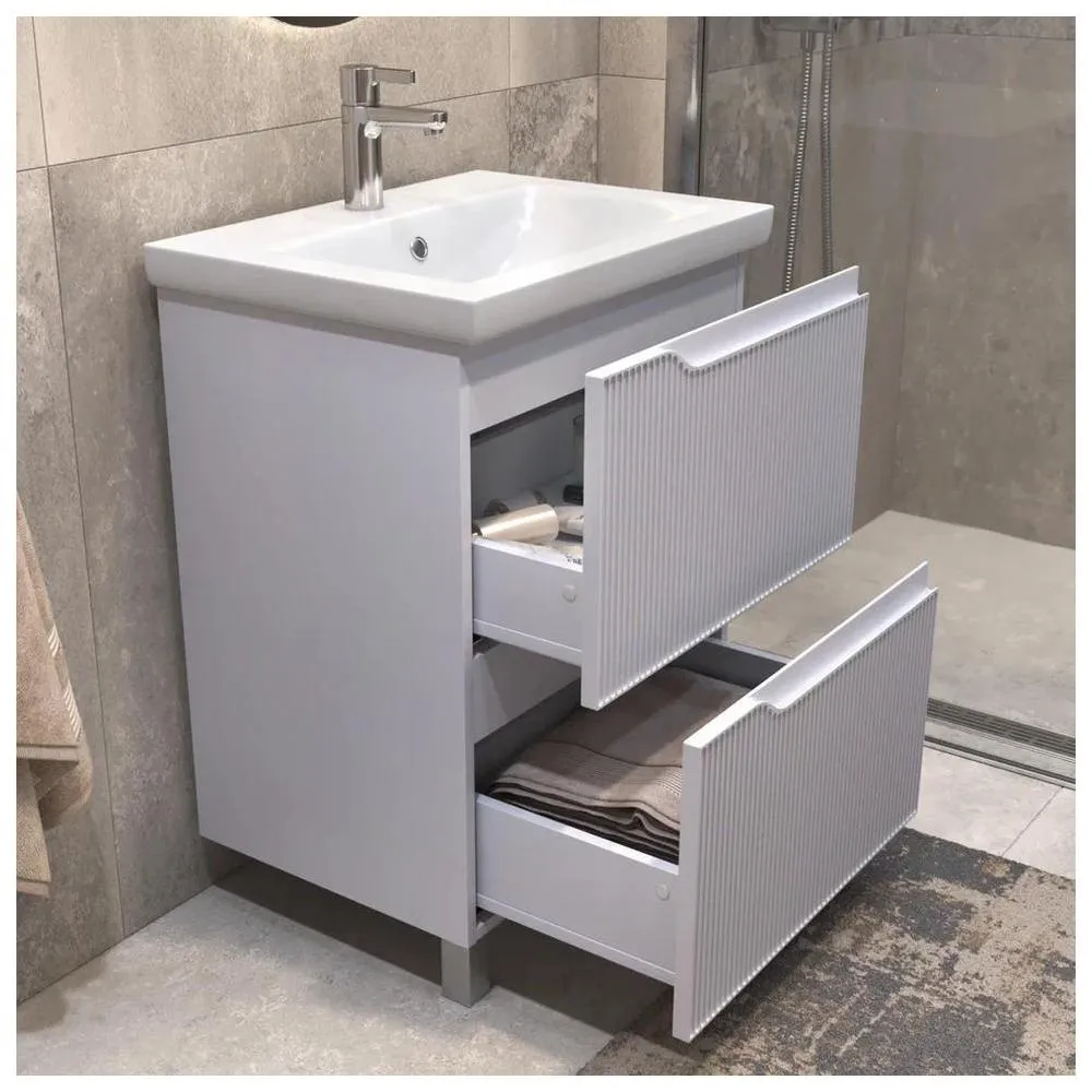 Тумба с раковиной напольная VIGO Neo 327-com, 60 см