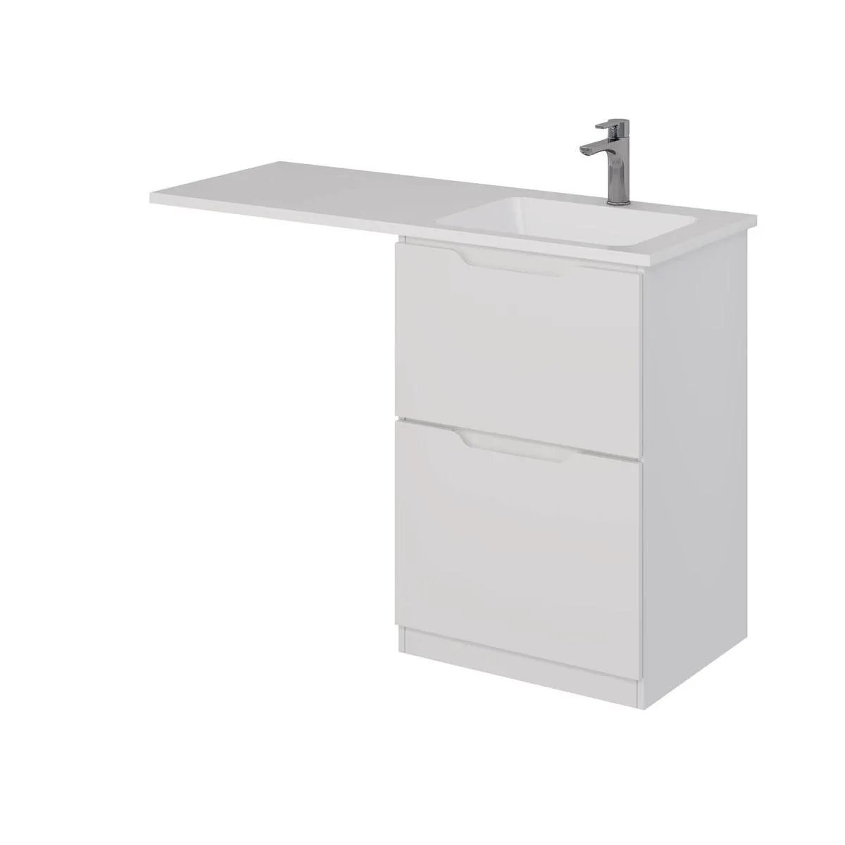 Тумба под раковину напольная Dreja Bona 60 см, белый