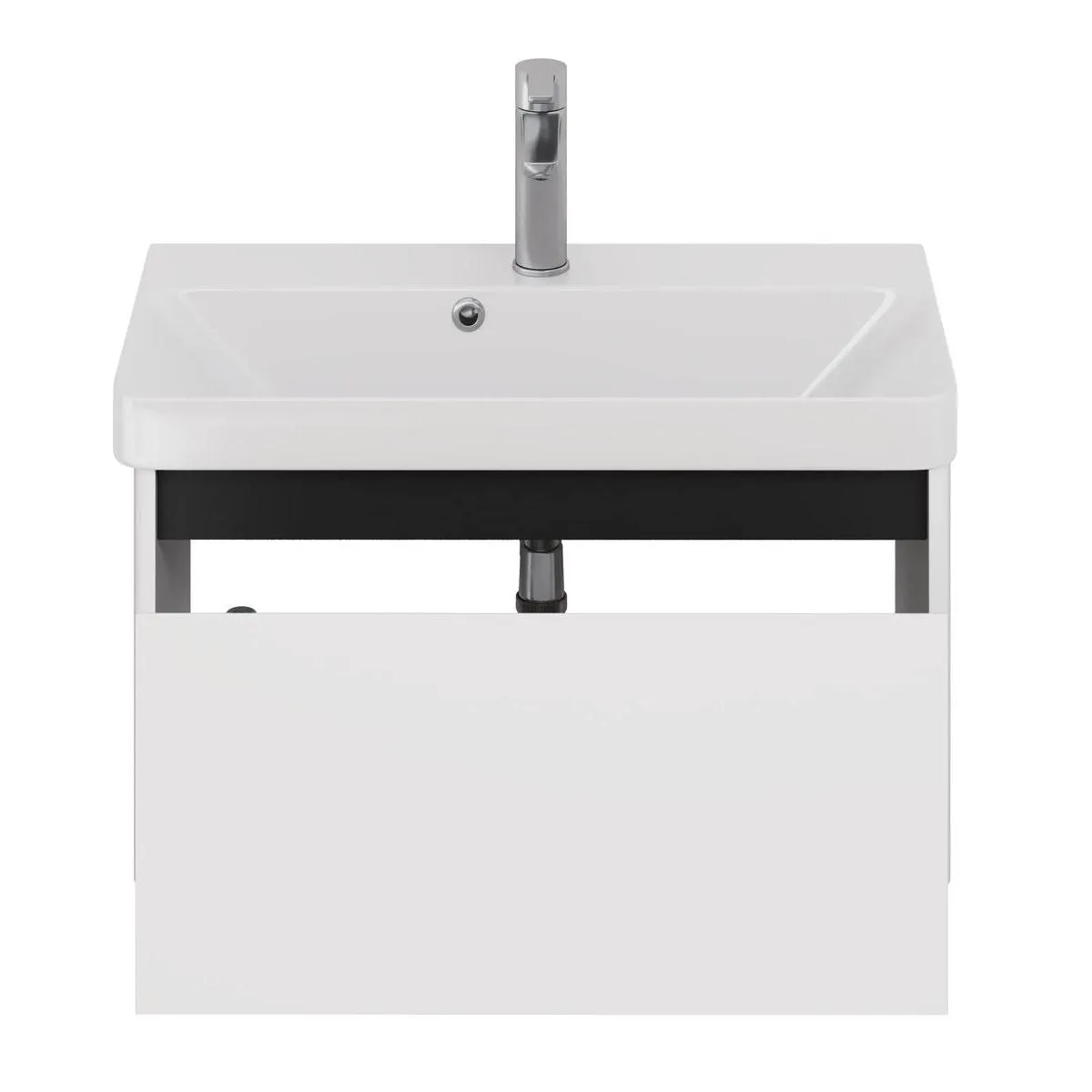 Тумба под раковину подвесная Dreja Luxury 70 см, белый