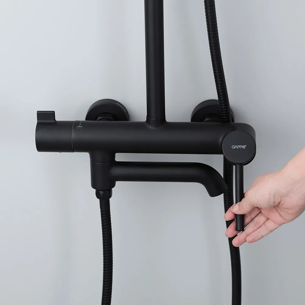 Душевая система GAPPO G2406-6, черный