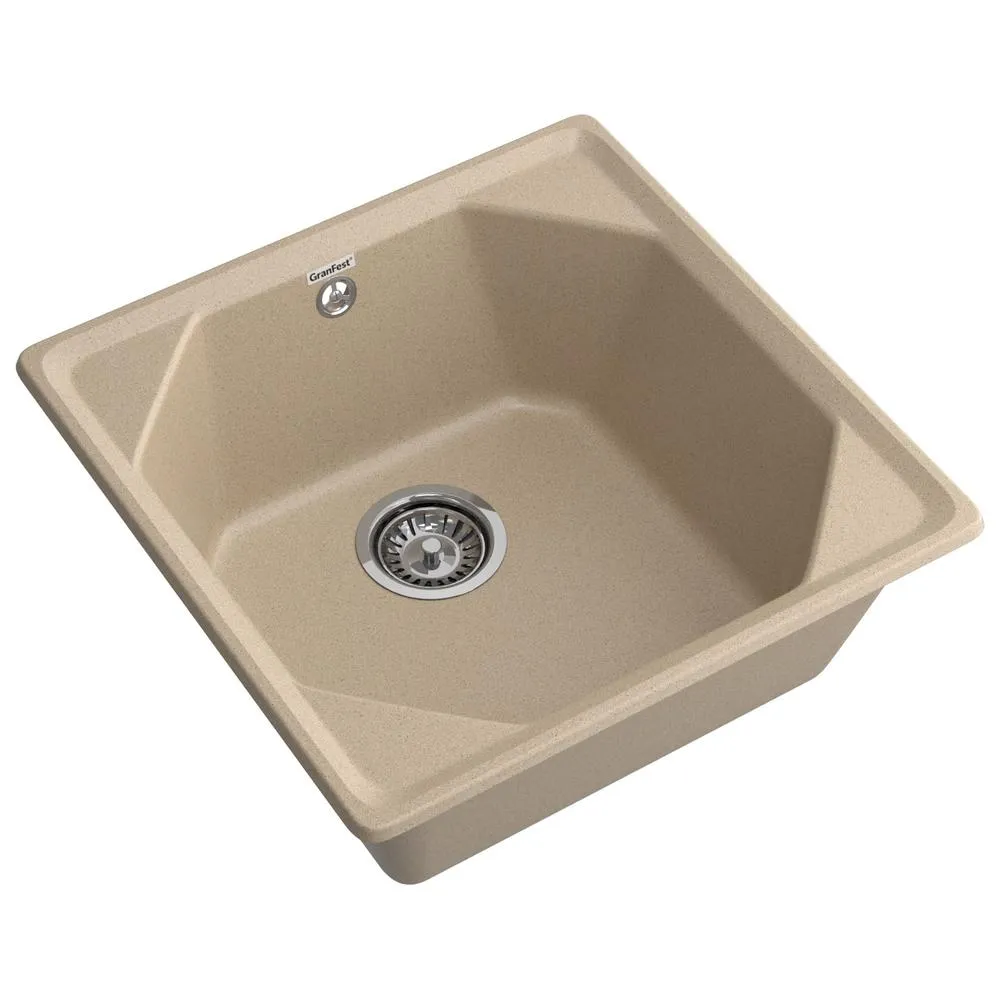 Кухонная мойка GranFest UNIQUE 500, песочный