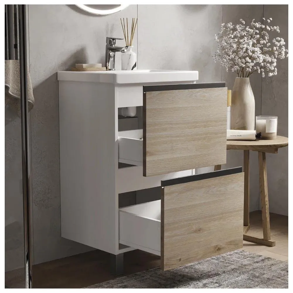 Тумба с раковиной напольная VIGO Cross 446-com, 50 см