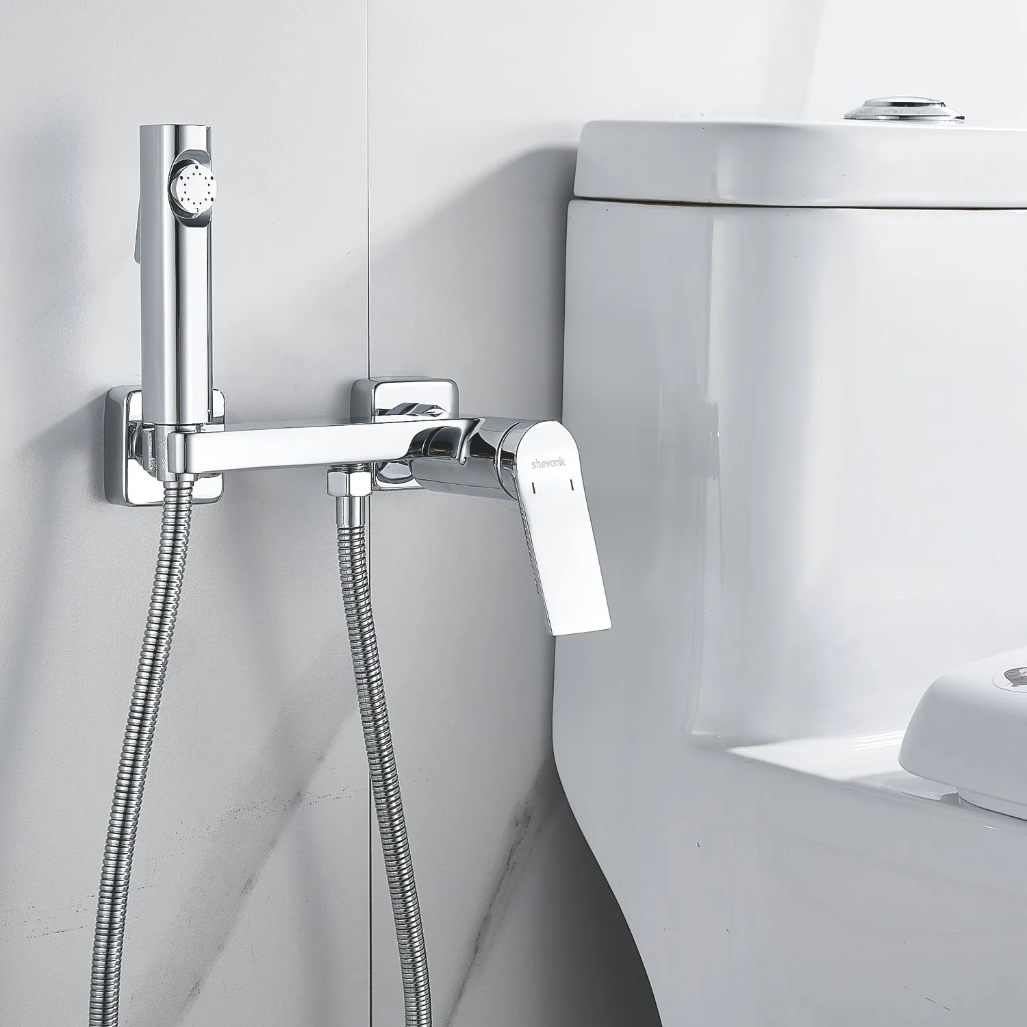 Гигиенический душ со смесителем Shevanik S4105-1, хром