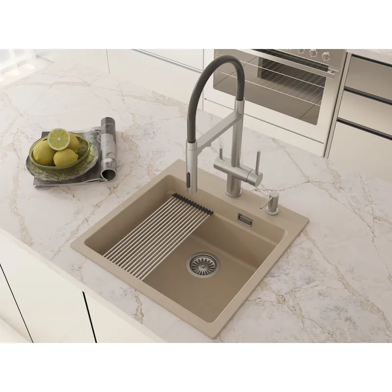 Кухонная мойка Grandex Aqua Comfort 500403, бежевый
