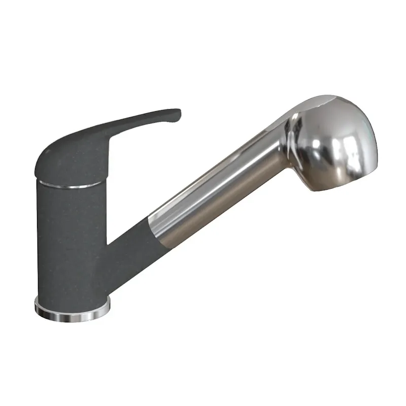 Смеситель для кухни с выдвижным изливом Dr. Gans Соната 319.04L.1223.407, черный