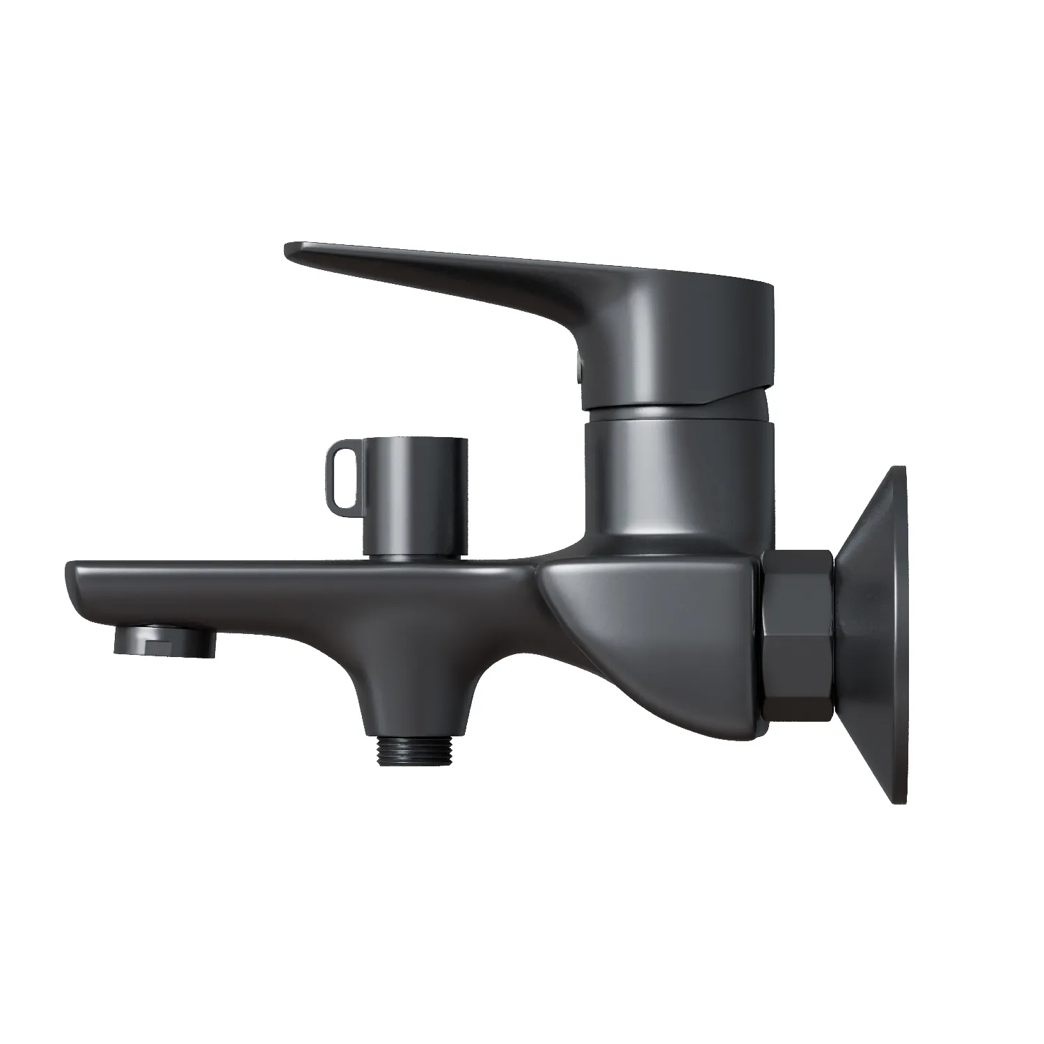 Смеситель для ванны 35k MIXLINE МЛ14-01 (ML14-01GR) ГРАФИТ (556604)