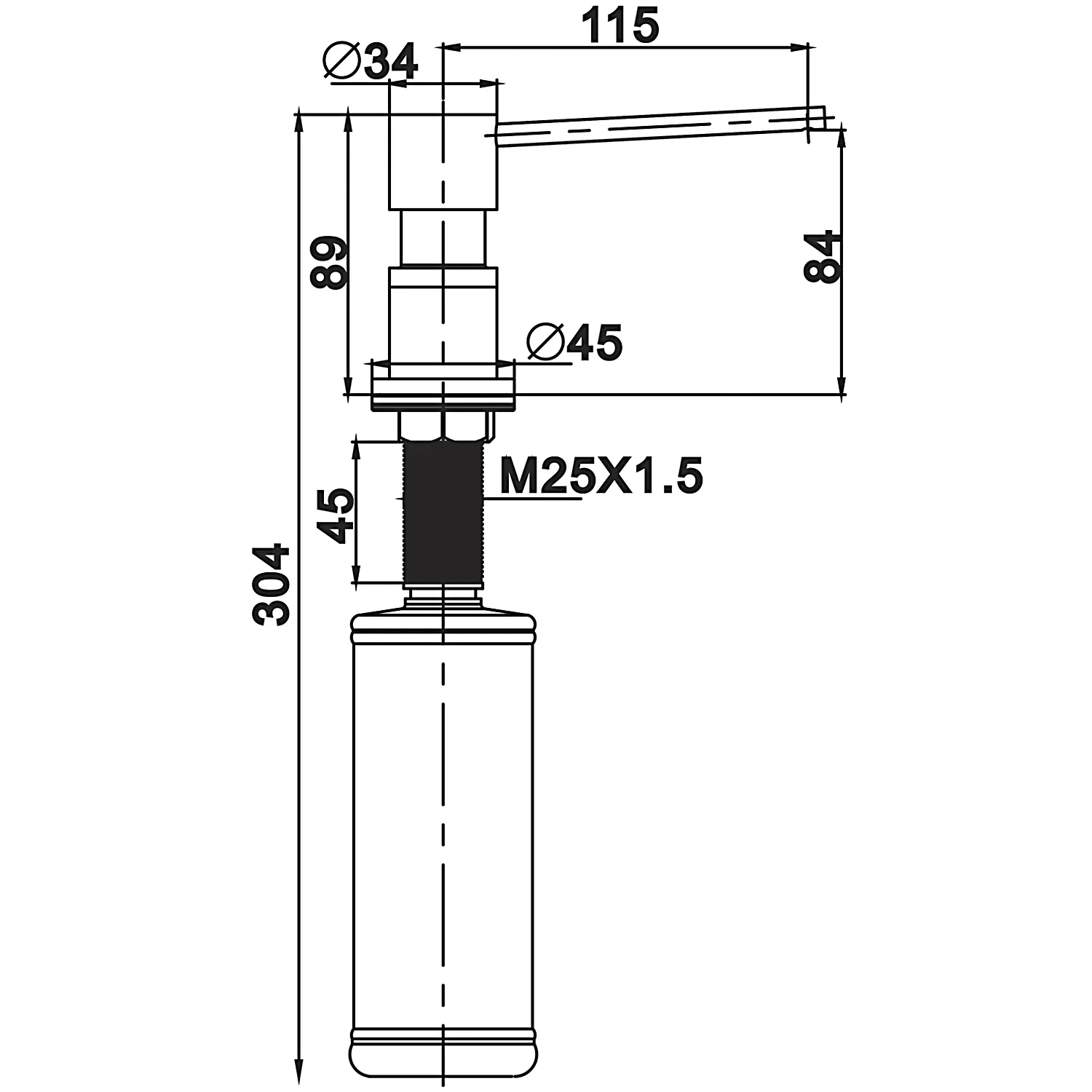 Дозатор для мыла GAPPO G402-9,