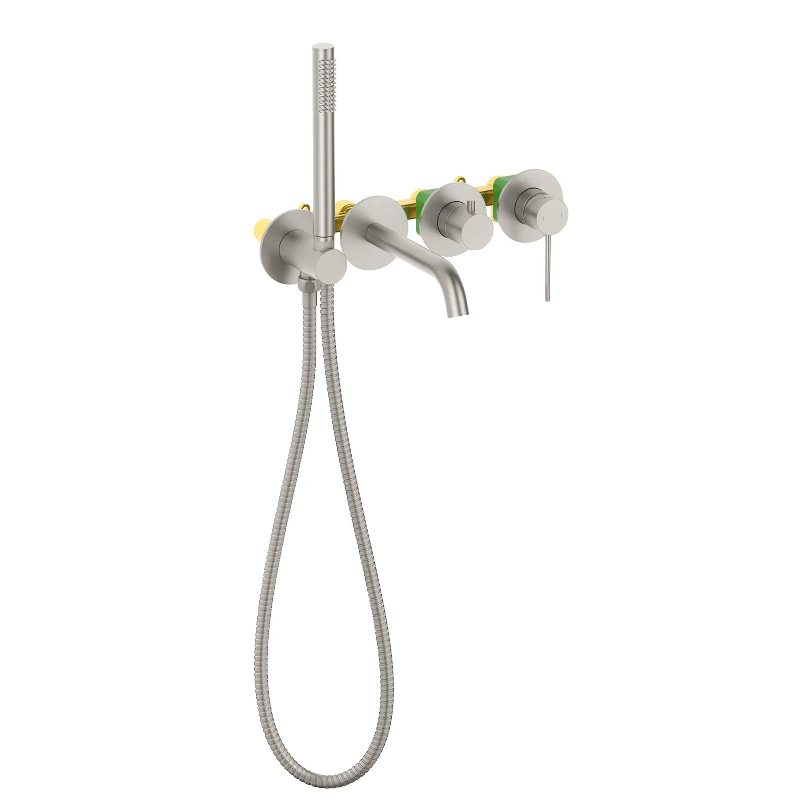 Смеситель встроенный для ванны с душем Timo Saona никель (2314/13YSM)