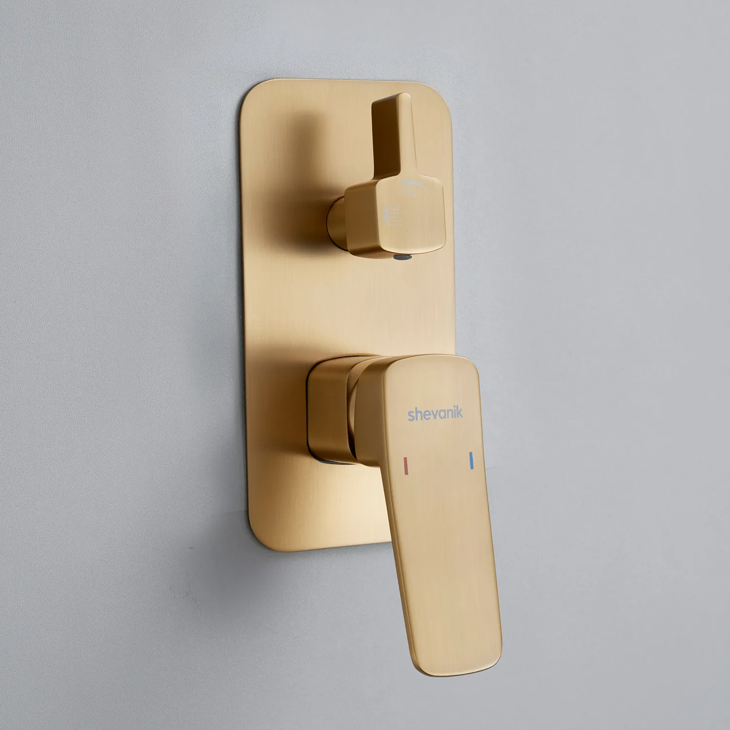 Душевая система встраиваемая Shevanik S9935G, золотой сатин