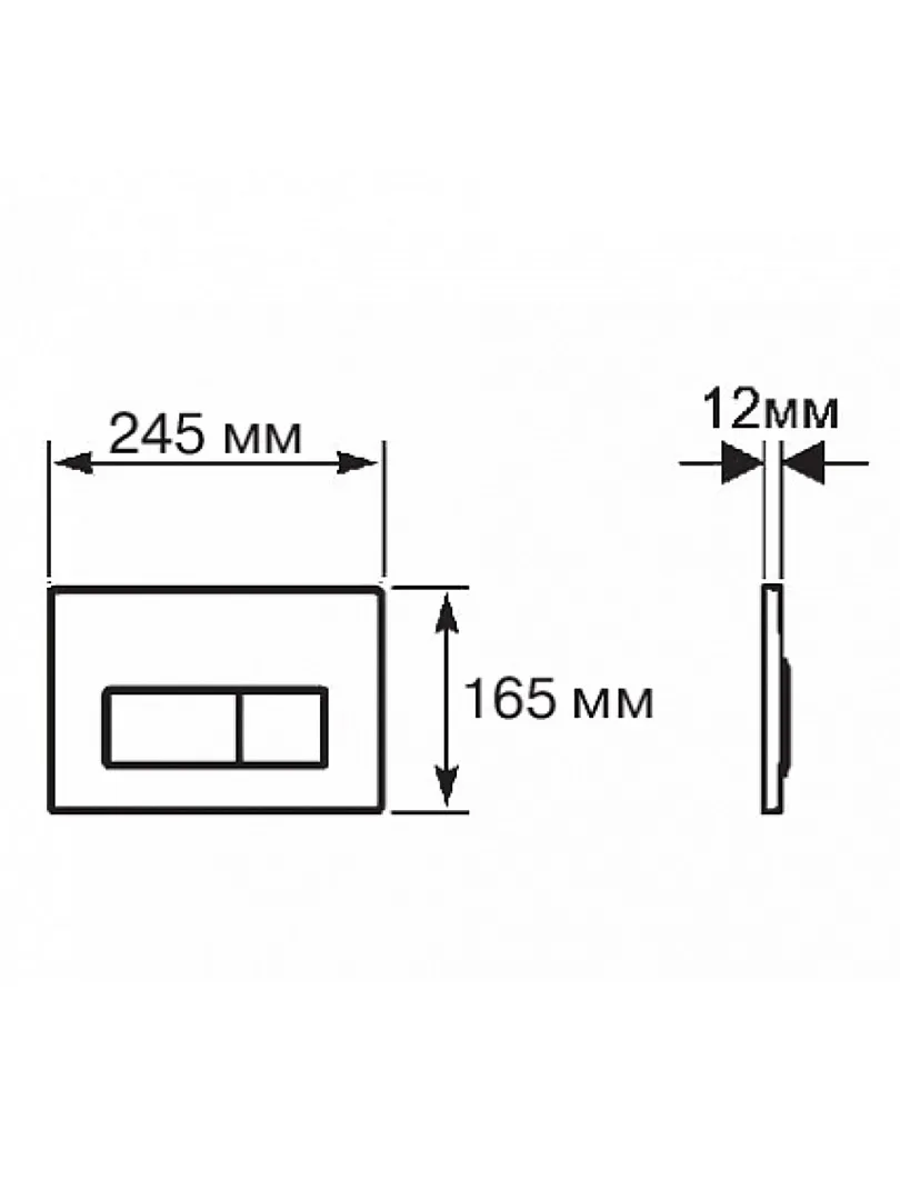 SET AQUATEK ПОЛАРИС (рама AQUATEK Standard INS-0000012+унитаз ПОЛАРИС AQ0700-01 с тонким сиденьем soft-close+ крепеж KKI-0000002 +панель KDI-0000016)
