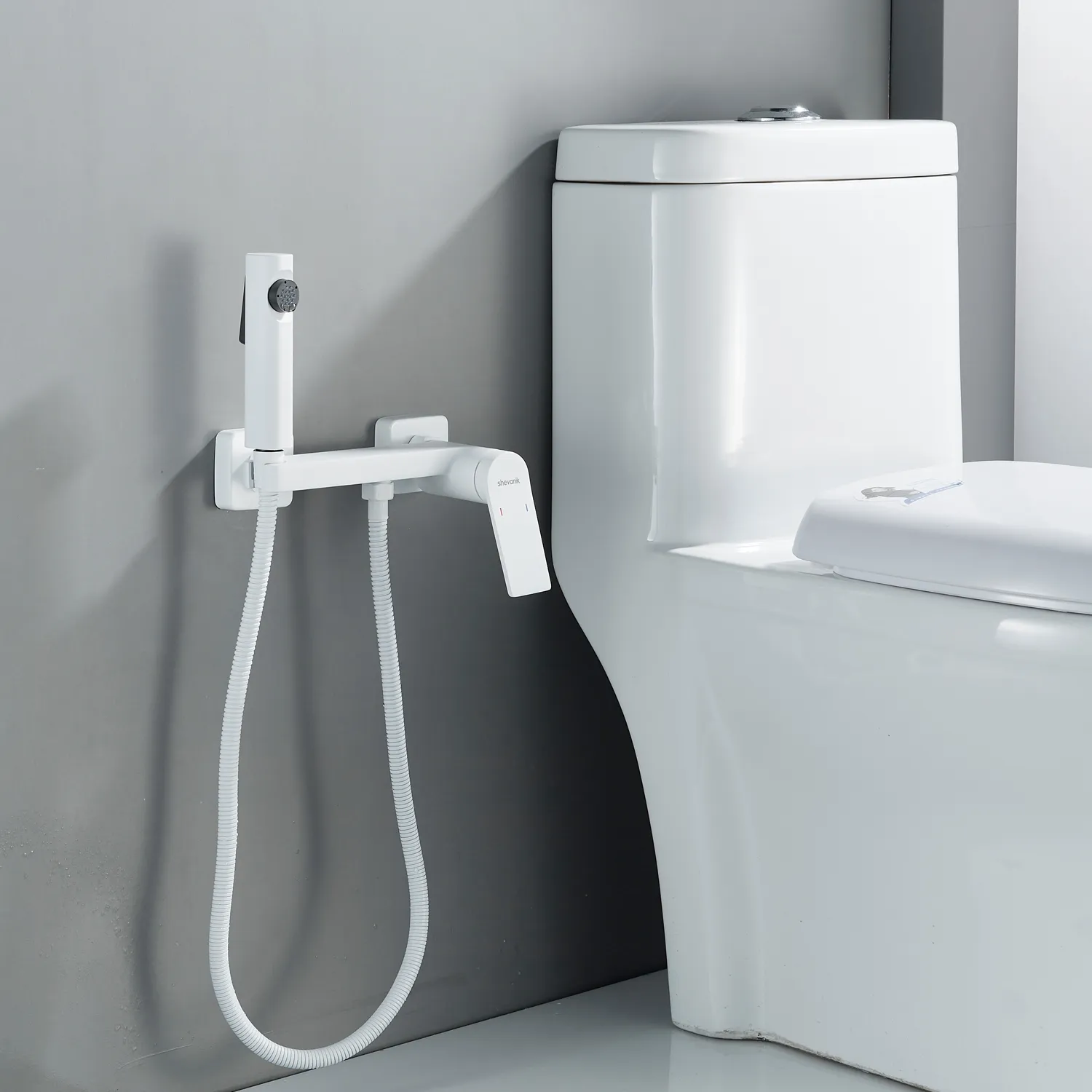 Гигиенический душ со смесителем Shevanik S4105C-1, белый