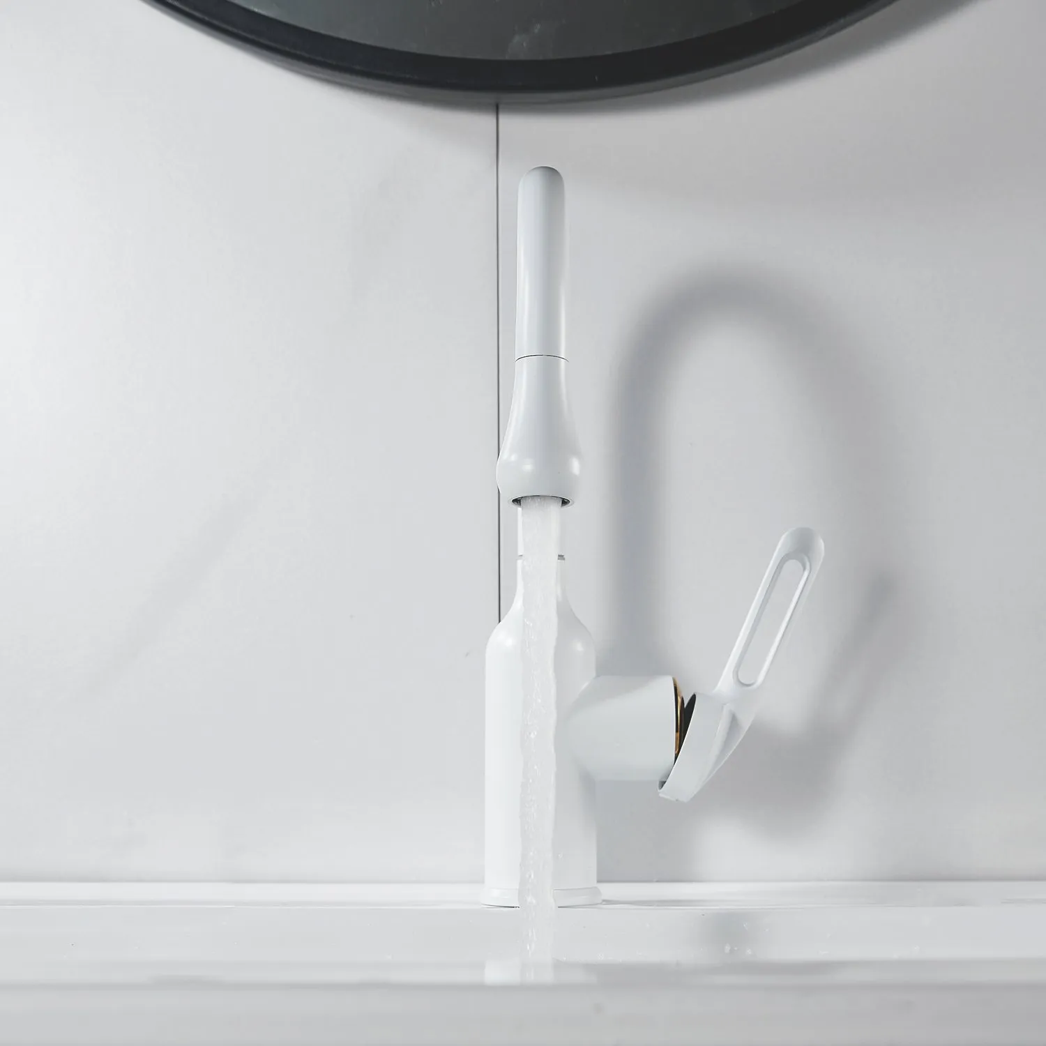 Смеситель для раковины Raffine F101C, белый