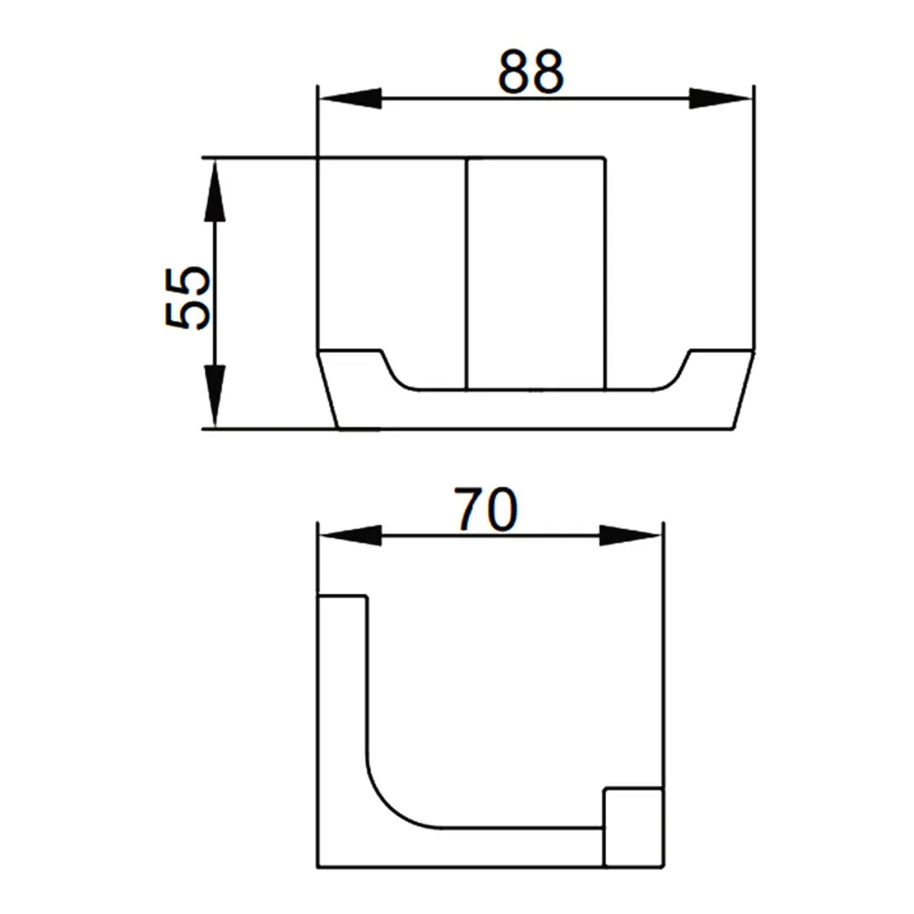 Крючок для ванной комнаты FRAP F30605-26,