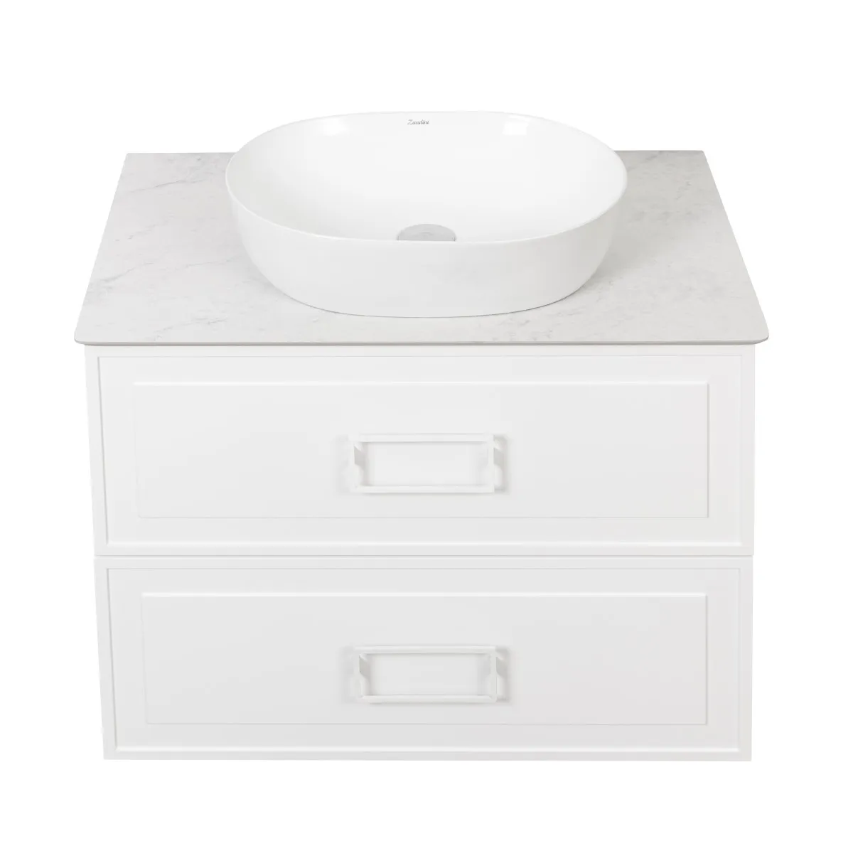 Тумба под раковину подвесная La Fenice Cubo TWIN FNC-01-CUB-B-80-2, белая