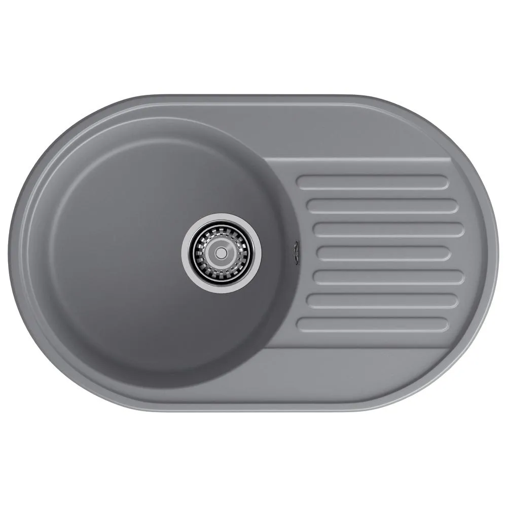 Кухонная мойка GranFest QUARZ 18, темно-серый