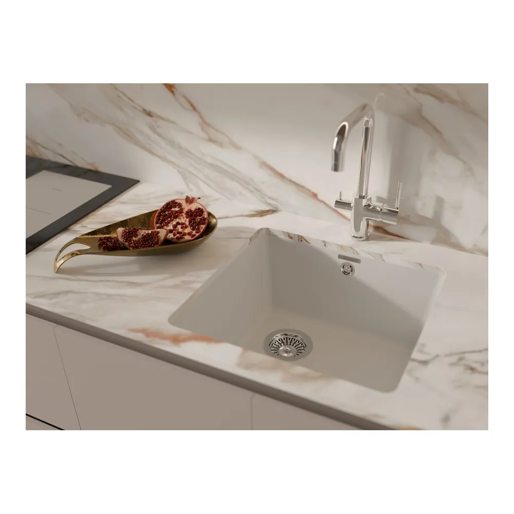 Кухонная мойка Rivelato BERKANA BK-45, иней