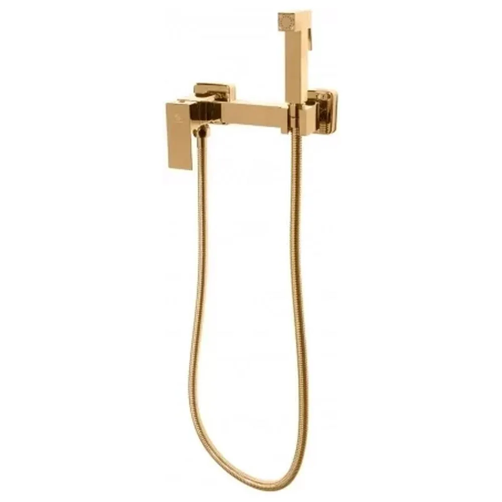 Гигиенический душ со смесителем Grocenberg GB101NGO, золото