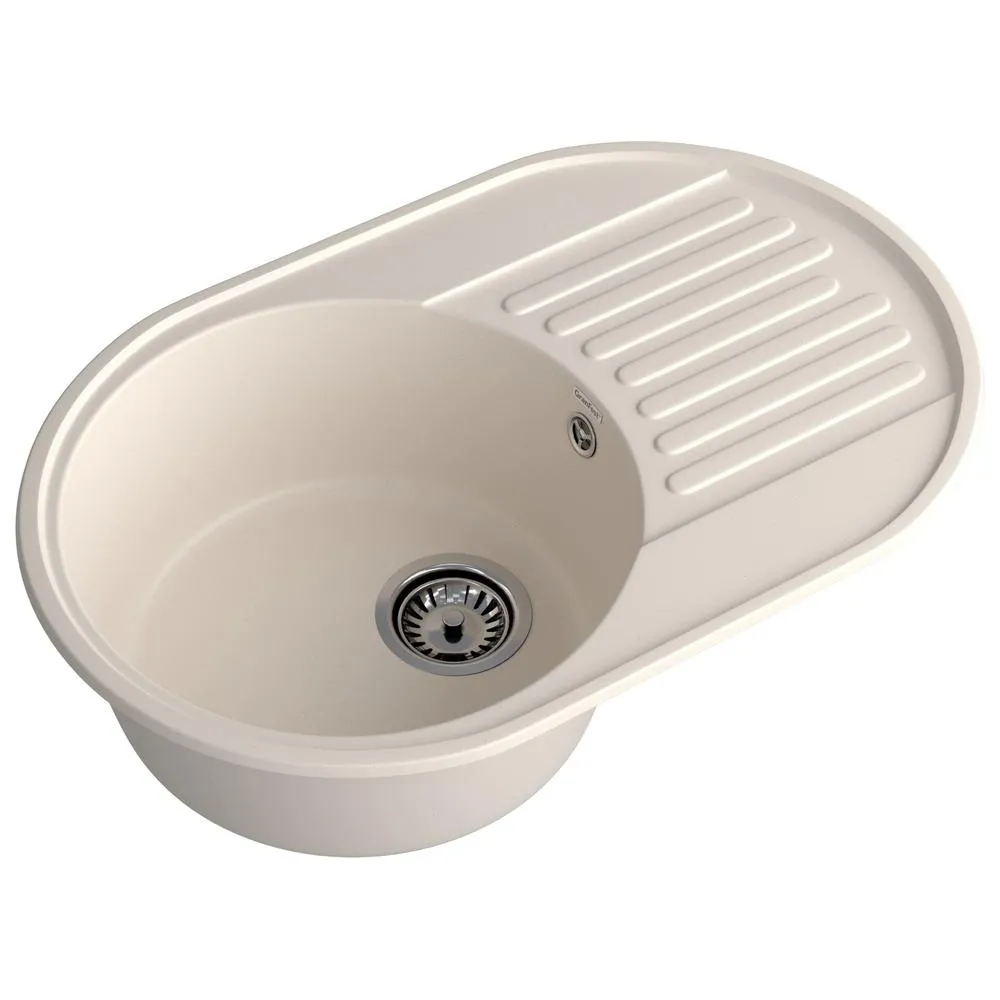 Кухонная мойка GranFest QUARZ 18, белый