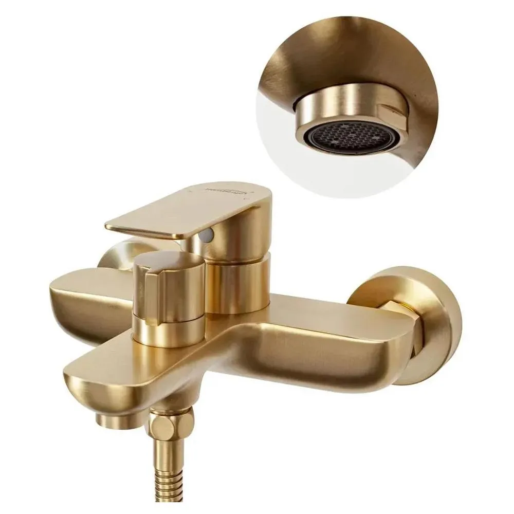 Смеситель для ванны Hansberge H4099MG, матовое золото