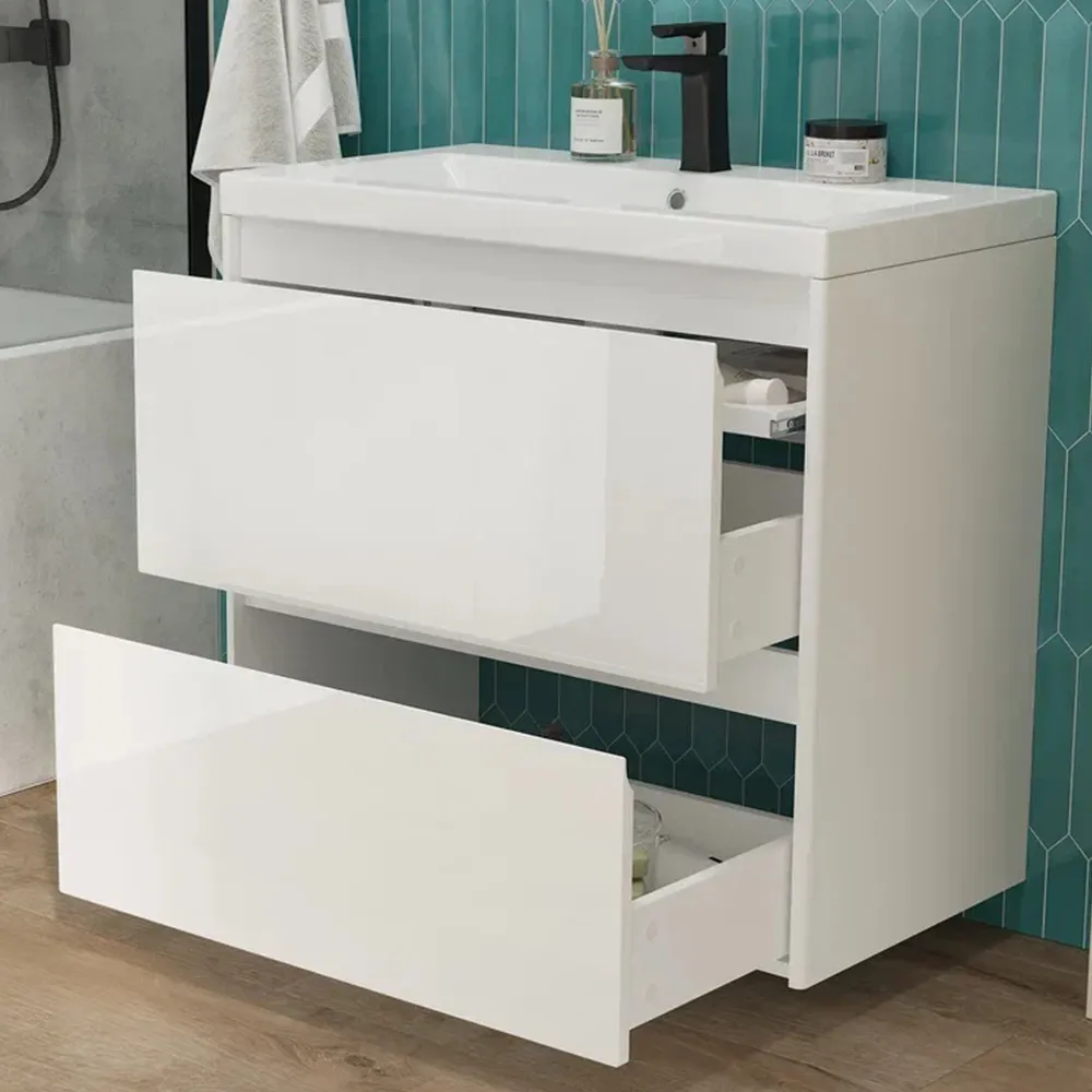 Тумба с раковиной подвесная Velvex Klaufs tp.KLA.COM.80.2Y, 80 см