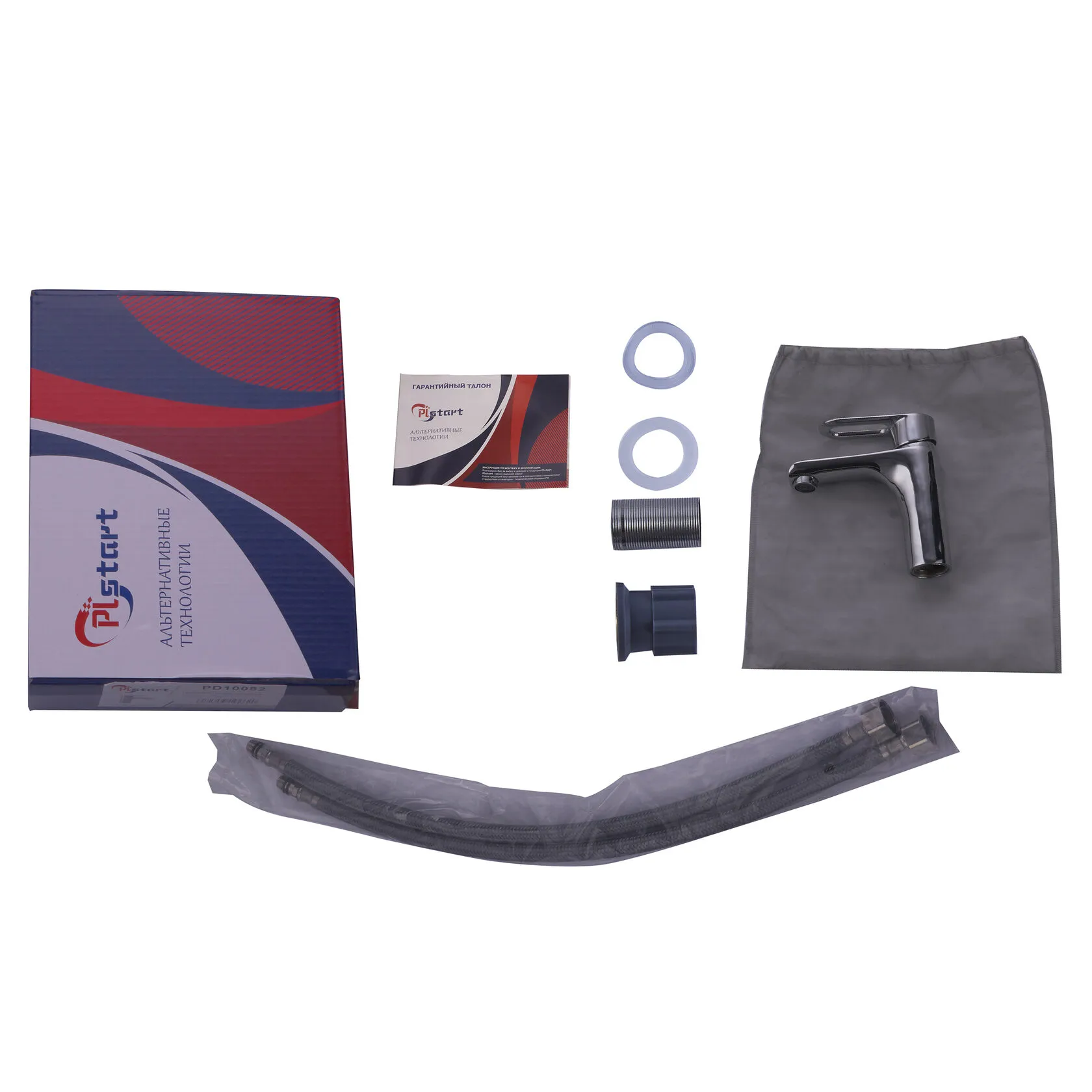 Смеситель для умывальника PLstart хром (PD10083)