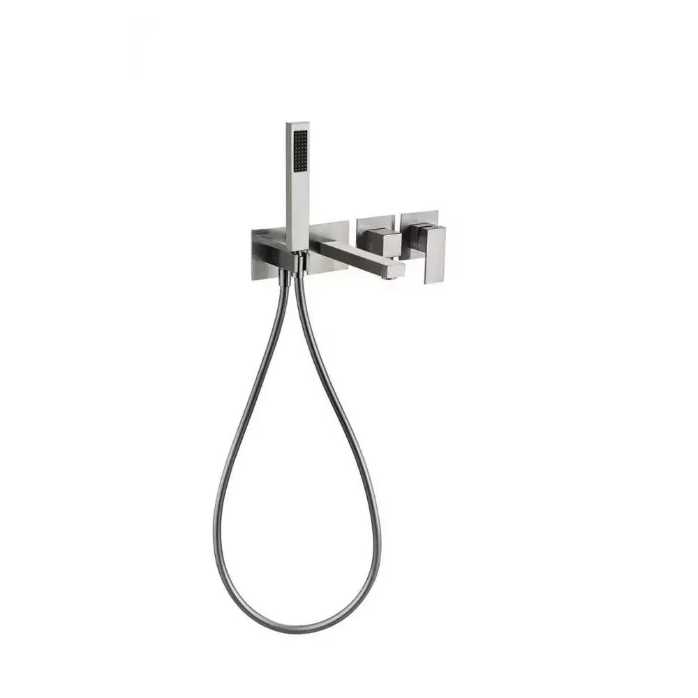 Смеситель для ванны встраиваемый Grocenberg GB5060NK, никель