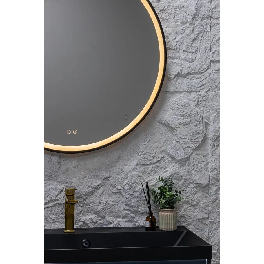 Зеркало Silver Mirrors Делуна/Deluna D800 2.2 (TX, алюм. профиль, цвет черный, подогрев, сенсорный выключатель)