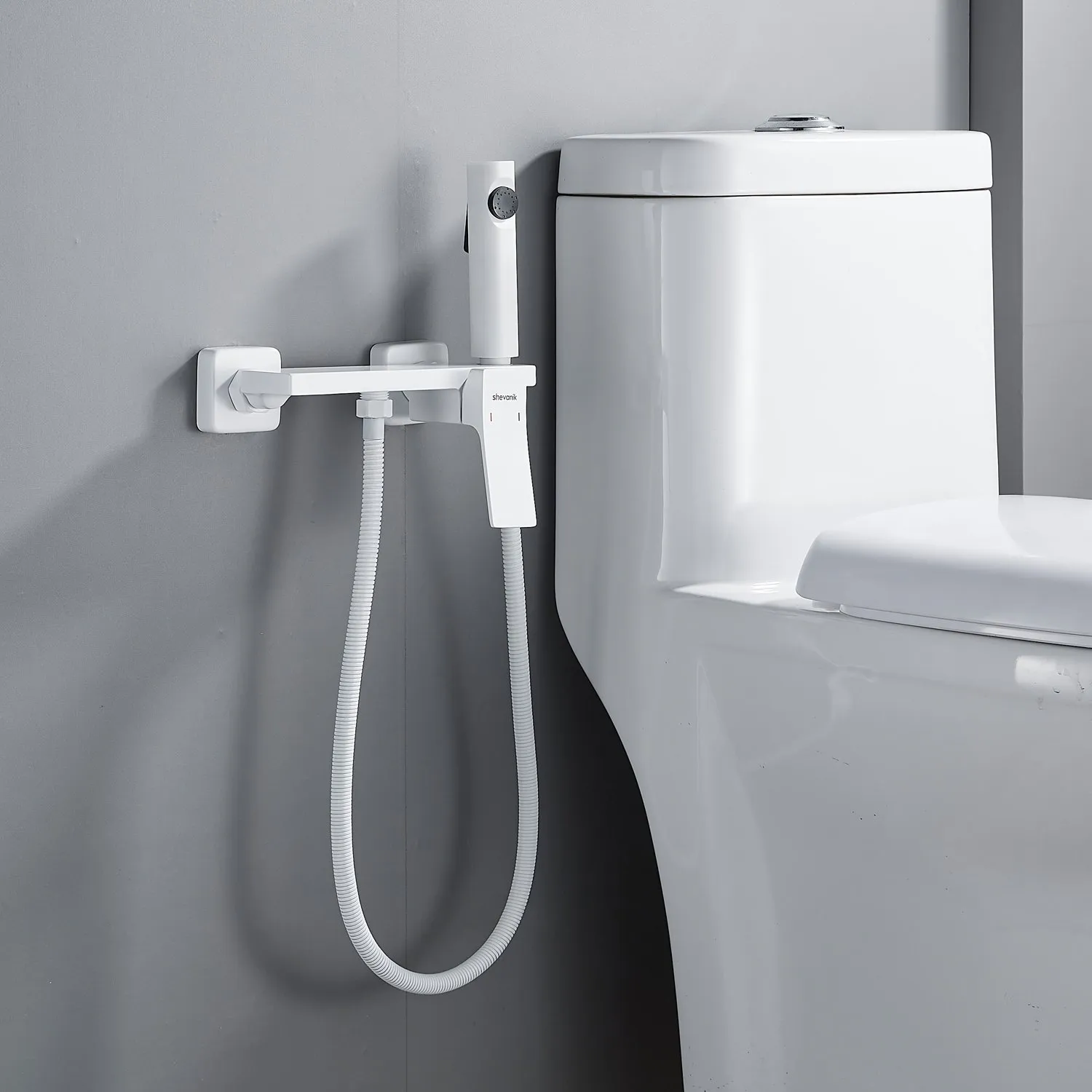 Гигиенический душ со смесителем Shevanik S6105C-1, белый