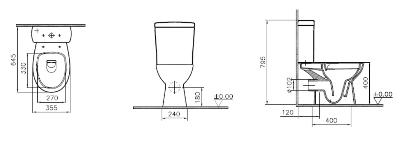 9864B099-7208 Унитаз Vitra Norm Zeitgeist, м-лифт