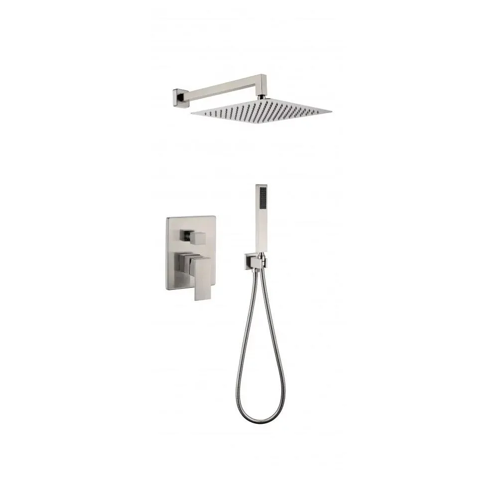 Душевая система встраиваемая (без излива) Grocenberg GB5089NK-3, никель