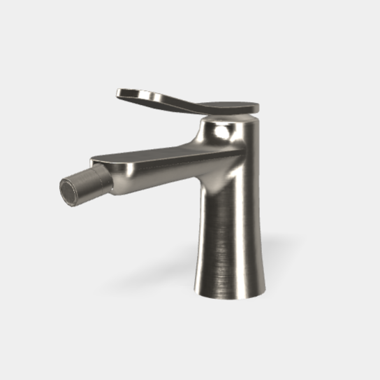 Смеситель для биде Fima Carlo Frattini Flo', брашированный никель (F3802SN)