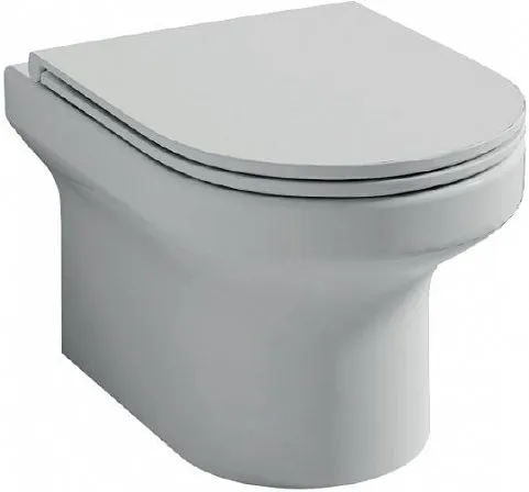 Комплект унитаз с инсталляцией, кнопкой и сиденьем микролифт Jacob Delafon Elite (E21742RU-00) безободковый